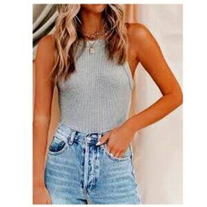 J.Crew New Favorite Tank Vintage Rib Racerback Grey XXS NWT